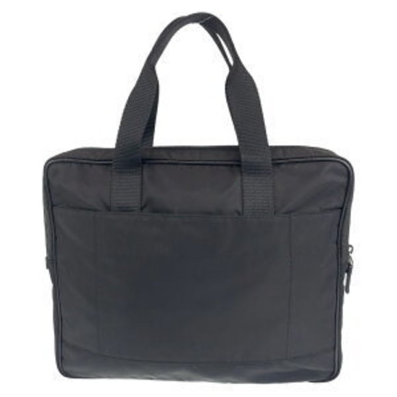 PRADA Tessuto triangular black nylon business bag briefcase - Picture 2 of 9